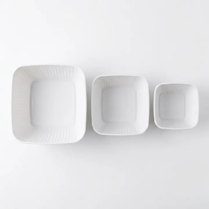 3 Pcs Plastic Food Storage Container Set with Airtight Lids | Square Kitchen Storage Boxes for Fridge, Freezer, Pantry | BPA Free Food Keeper