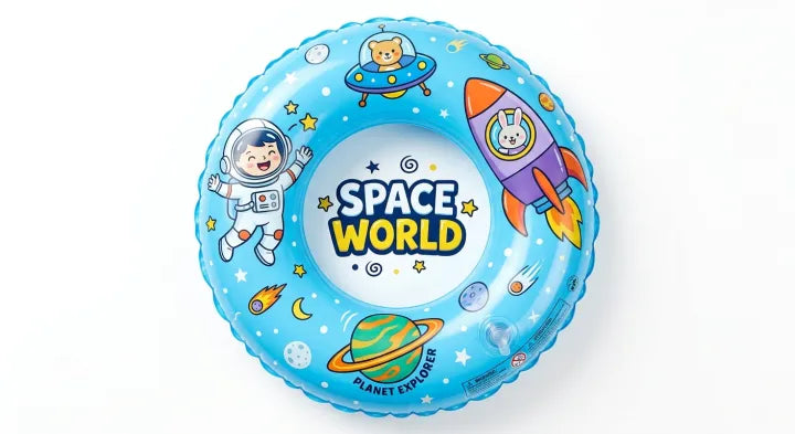 Inflatable Swimming Ring For Kids Adults Pool Float Tube 50cm 60cm Astronaut Design Summer Water Play Toy